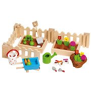 Goki Puppenhaus-Gartenset, 32-teilig.