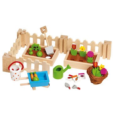 Goki Dollhouse Garden Set, 32 pcs.