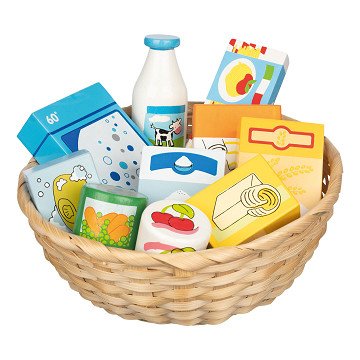 Goki Groceries in a Basket, 10 pcs.