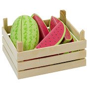 Goki Holzmelonen in der Kiste, 12 Stück.