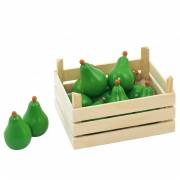 Goki Wooden Pears in Crate, 10 pcs.