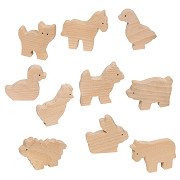 Goki Wooden Farm Animals, 10 pcs.