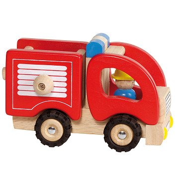 Goki Wooden Fire Truck