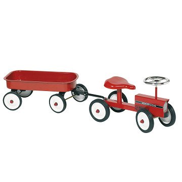 Goki -Reitauto-Traktor mit Anhänger