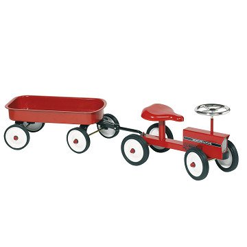 Goki Riding Car Tractor with Trailer