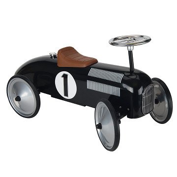 Goki Retro Loopauto Zwart