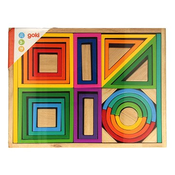 Goki Holzbauformen Fantasie, 38-teilig