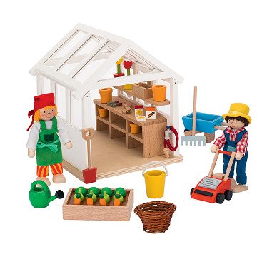 Dollhouse Vegetable Greenhouse, 49 pcs.