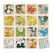 Goki Wooden Memo Animals, 32pcs.