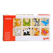 Goki Wooden Memo Animals, 32pcs.