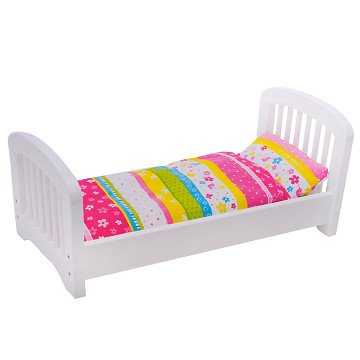 Susibelle doll bed with upholstery