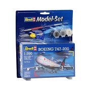 Revell Modellbausatz Boeing 747-200 Maßstab 1:390 - inkl. Grundfarben