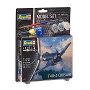 Revell Modellbausatz F4U-4 Corsair Jagdflugzeug - inkl. Grundfarben