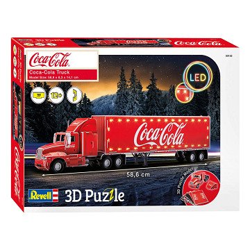 Revell 3D Puzzle Construction Kit - Coca-Cola Truck LED Edition