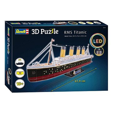 Revell 3D Puzzle Construction Kit - RMS Titanic LED Edition 266pcs.