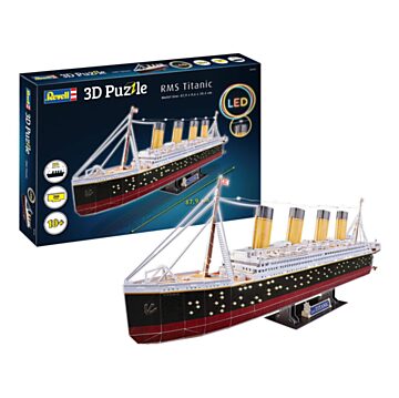 Revell 3D-Puzzle-Bausatz – RMS Titanic LED Edition