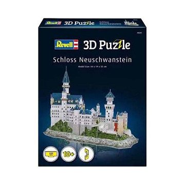 Revell 3D-Puzzle-Bausatz Schloss Neuschwanstein – 121 Teile.