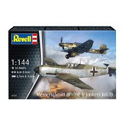Revell Model Building Kit - Messerschmitt Bf109E & Junkers Ju87B 1:144 - 39dlg.
