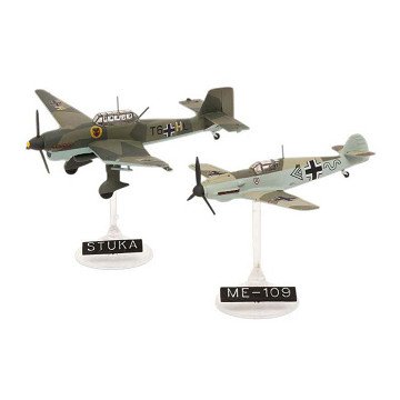 Revell Modelbouwpakket - Messerschmitt Bf109E & Junkers Ju87B 1:144 - 39dlg.