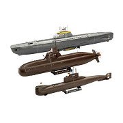 Revell Modellbausatz - 70 Jahre Bundeswehr-Wilhelm Bauer, Typ 206A, Klasse 2 1:144 - 154 Teile.