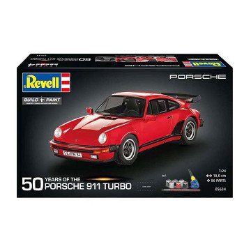 Revell Model Building Kit - Porsche 911 Turbo - 50 Years of Porsche Turbo 1:24 - 86dlg.