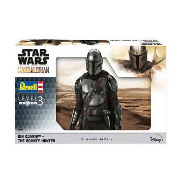 Revell Model Building Kit Star Wars - Din Djarin The Bounty Hunter The Mandalorian 1:9 - 60pcs.