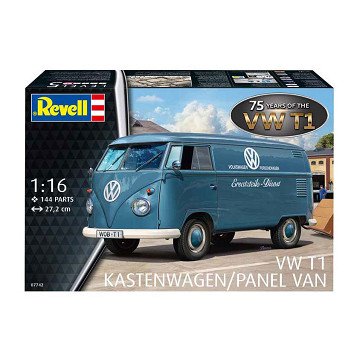 Revell Model Building Kit - VW T1 panel van - 75 Years VW T1 1:16 - 144dlg.