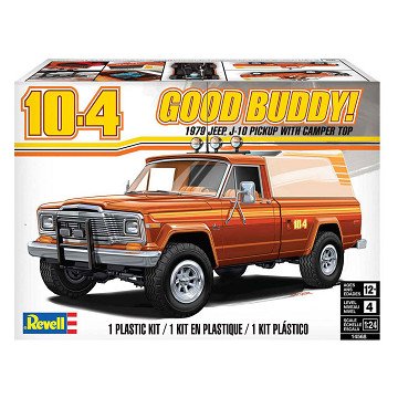Revell Model Building Kit - 1979 Jeep J-10 Pickup with camper top 1:24 -