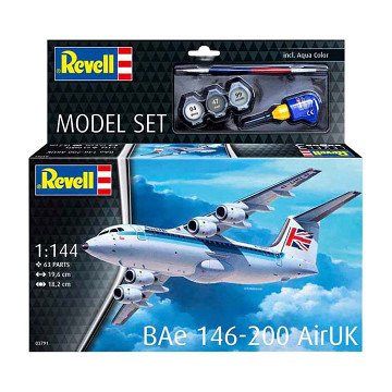 Revell Model building kit - BAe 146-200 AirUK 1:144 - 63dlg.