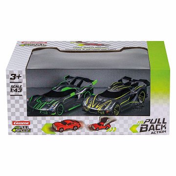 Carrera Pull back Hypercars Twinpack - 1:43