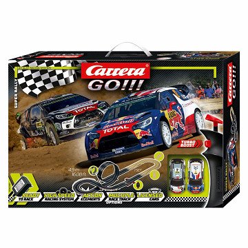Carrera GO!!! Super Rally - Race Track with 2 Cars - 1:43