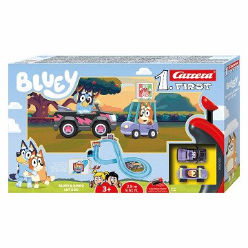 Carrera First Race Track - Bluey vs. Bingo Let's Go 2.9m