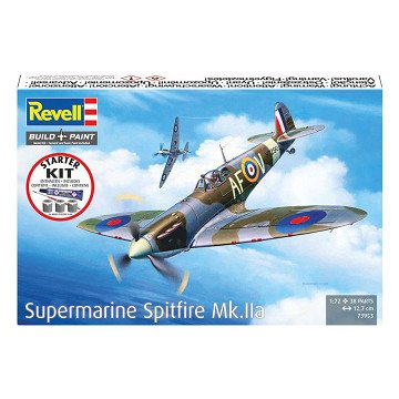 Revell Modellbausatz Starterset Spitfire Mk.IIa 1:72 - 38 Teile.