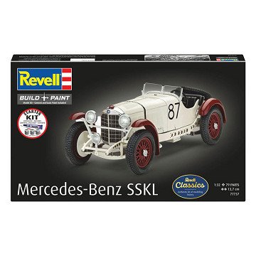 Revell Model Building Kit Starter Kit Mercedes-Benz SSKL 1:32 - 79 pieces.