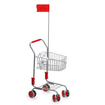 Small Foot - Shopping Cart with Doll Seat and Flag