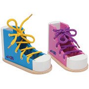 Small Foot - Schnürschuhe aus Holz, 2 Stk.