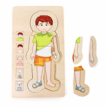 Small Foot - Wooden Body Puzzle Boy, 29 pcs.