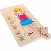 Small Foot - Wooden Body Puzzle Girl, 29 pcs.