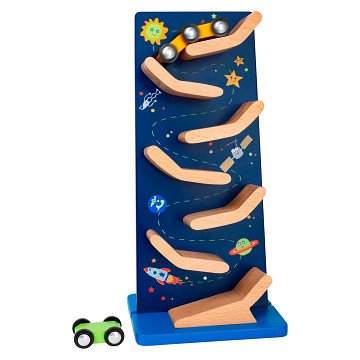 Small Foot – Platz für eine Autoschiene aus Holz
