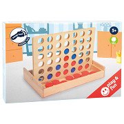 Small Foot - Four in a Line Travel Game Wood