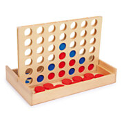Small Foot - Four in a Line Travel Game Wood