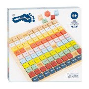 Small Foot - Mathe-Multiplikationstabelle aus Holz, Farbe, 82-tlg.