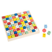 Small Foot - Holz-Sudoku-Spiel, Farbe, 82 Stück.