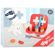 Small Foot - Wooden Vet Set in Case, 9pcs.