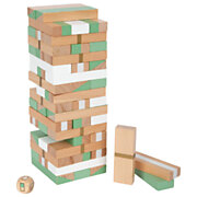 Small Foot - Wooden Wobble Tower Game Gold Edition