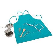 Small Foot - Play Cooking Set with Apron, 9pcs.