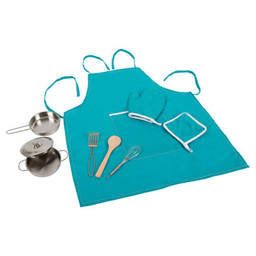Small Foot - Play Cooking Set with Apron, 9 pcs.