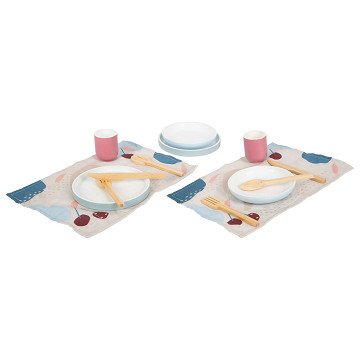 Small Foot  -  Houten Bestekset met Placemats, 15dlg.