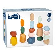 Small Foot - Wooden Balance Blocks Safari, 18pcs.