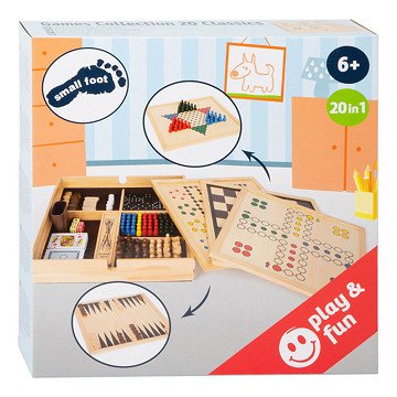 Small Foot - Holzspiele-Sammlung, 20 Klassiker